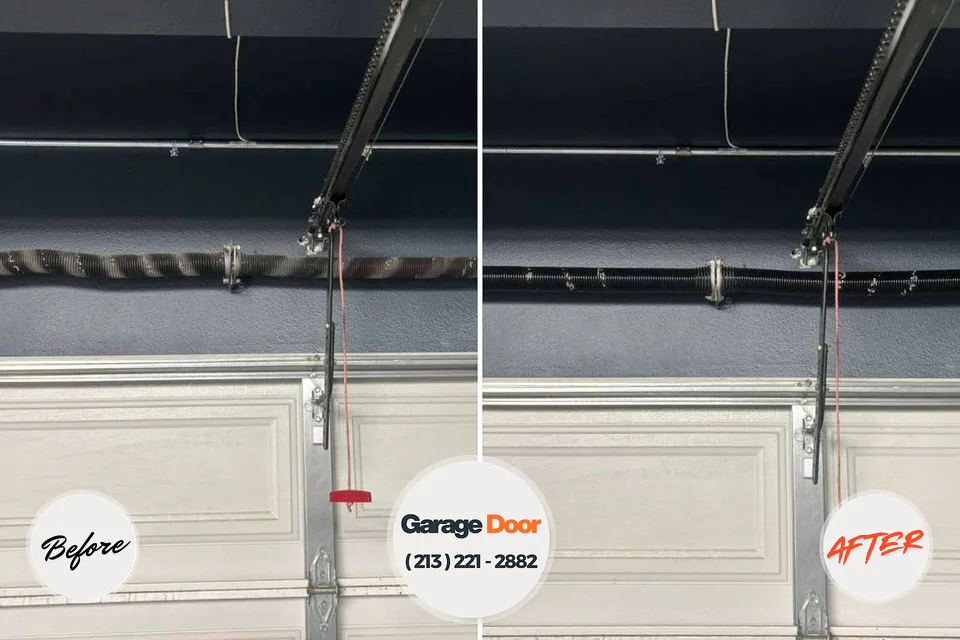 Before and after: Garage Door Emergency Repair Fort Recovery, OH